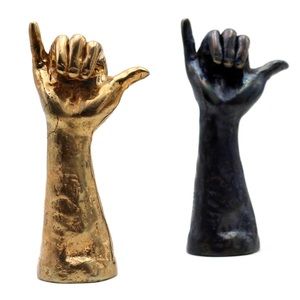 Mau House Gold Bronze Brass Shaka Bottle Opener